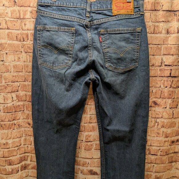 Levi's 514 Classic Blue Denim Jeans Size W32 L32 - Picture 10 of 15